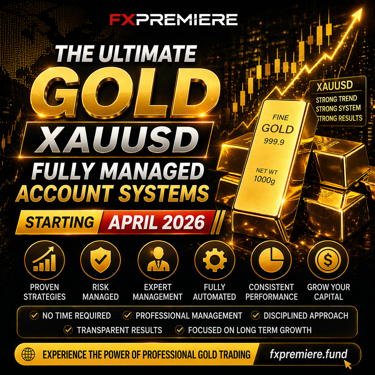 ULTIMATE GOLD XAUUSD FULLY MANAGED ACCOUNT SYSTEMS STARTING 20th APRIL 2026