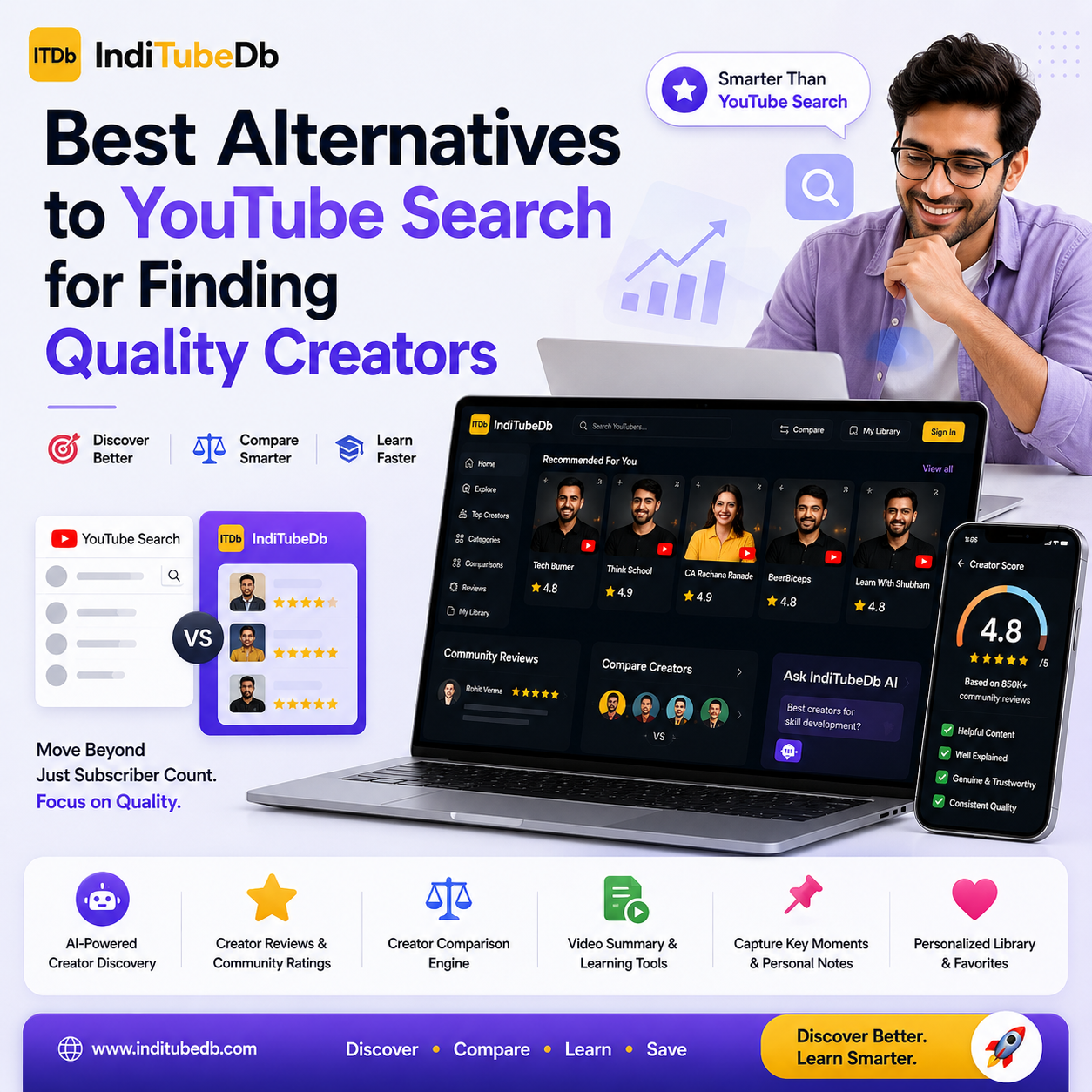 Best Alternatives to YouTube Search for Finding Quality Creators