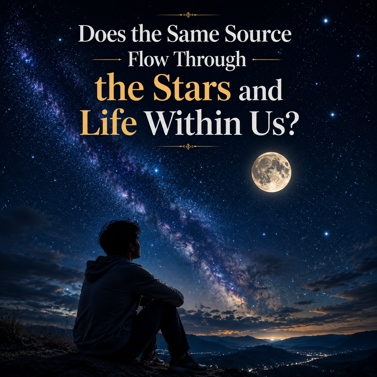 Does the Same Source Flow Through the Stars and Life Within Us-