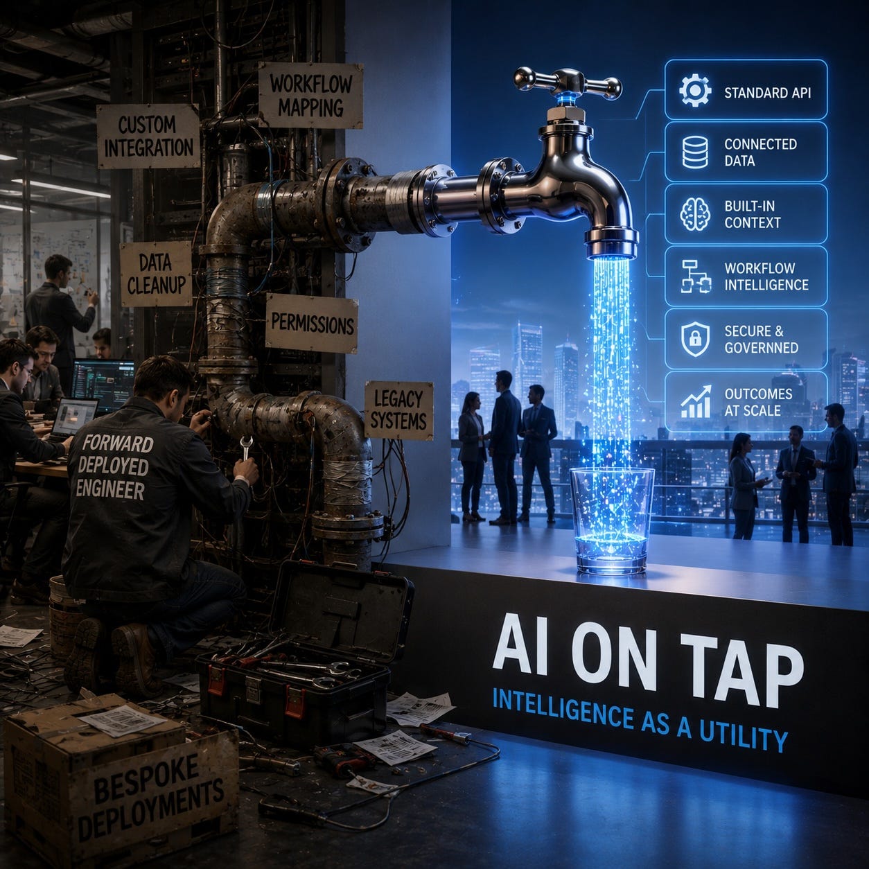 AI on tap, with plumbers included