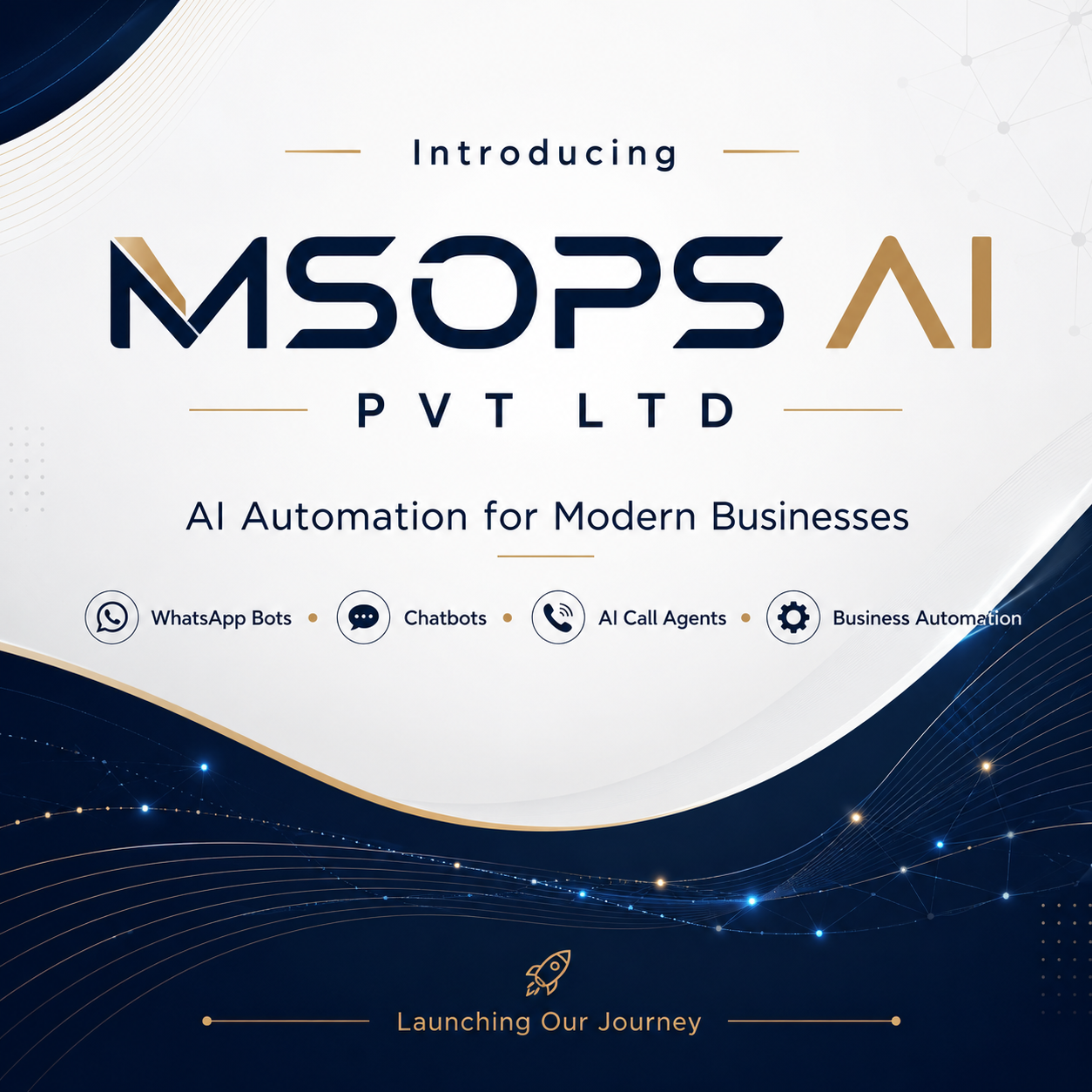 Today marks the beginning of a new journey for MSOPS AI PVT LTD.