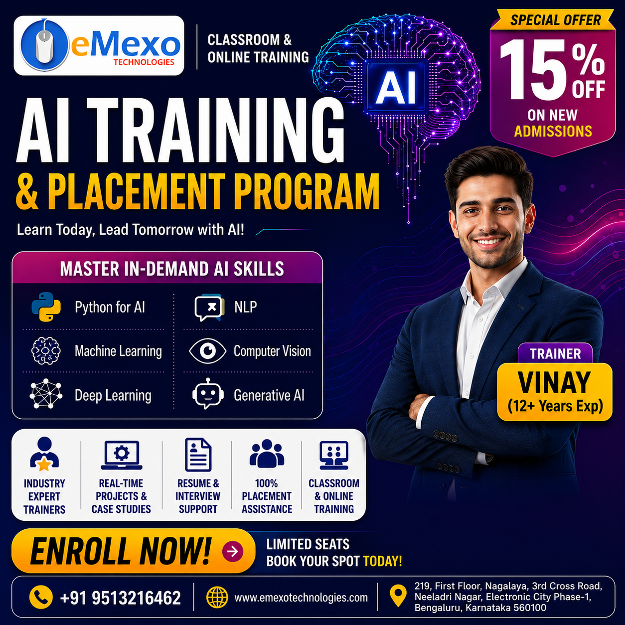 Best AI Course in Electronic City Bangalore — AI Training with Placement Assistance