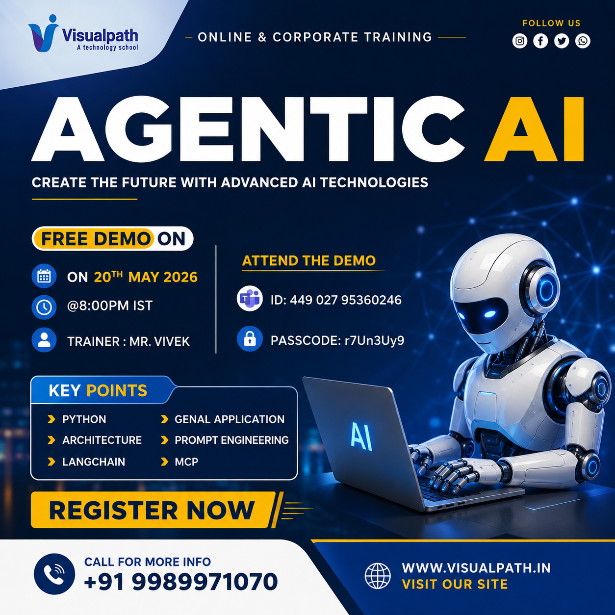 Agentic AI with Online LIVE Demo Session