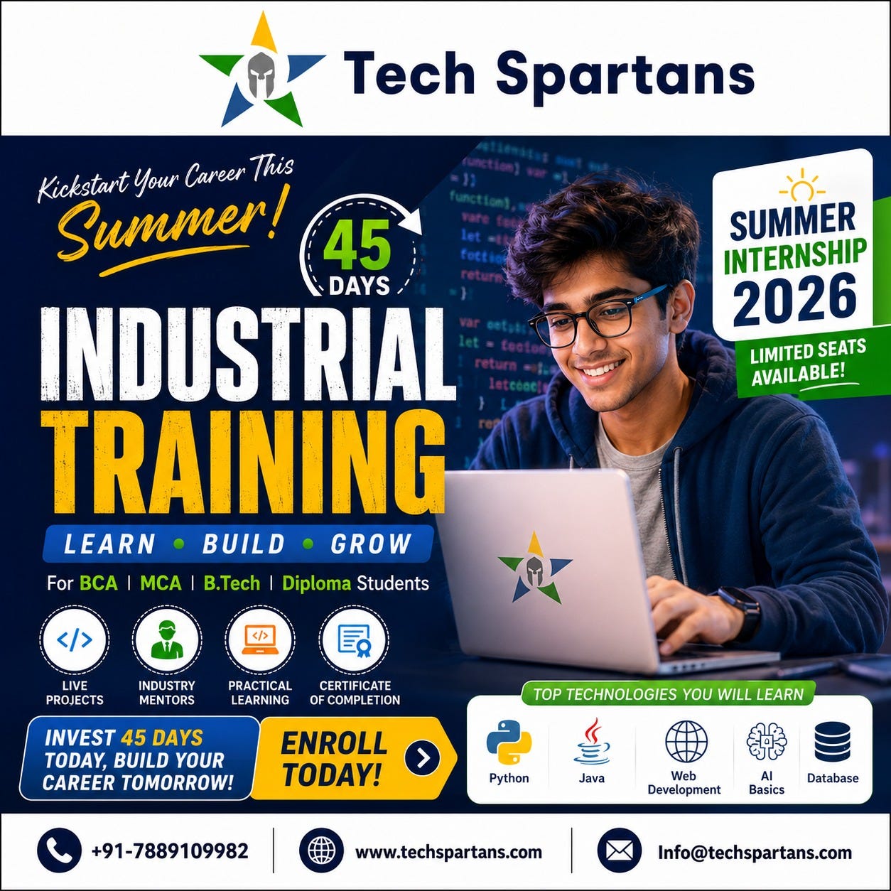 Kickstart Your Career This Summer with Tech Spartans