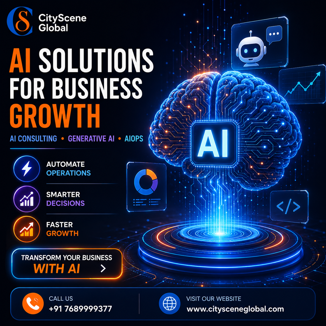 How AI Consulting, Generative AI, and AIOps Are Transforming Modern Businesses in 2026