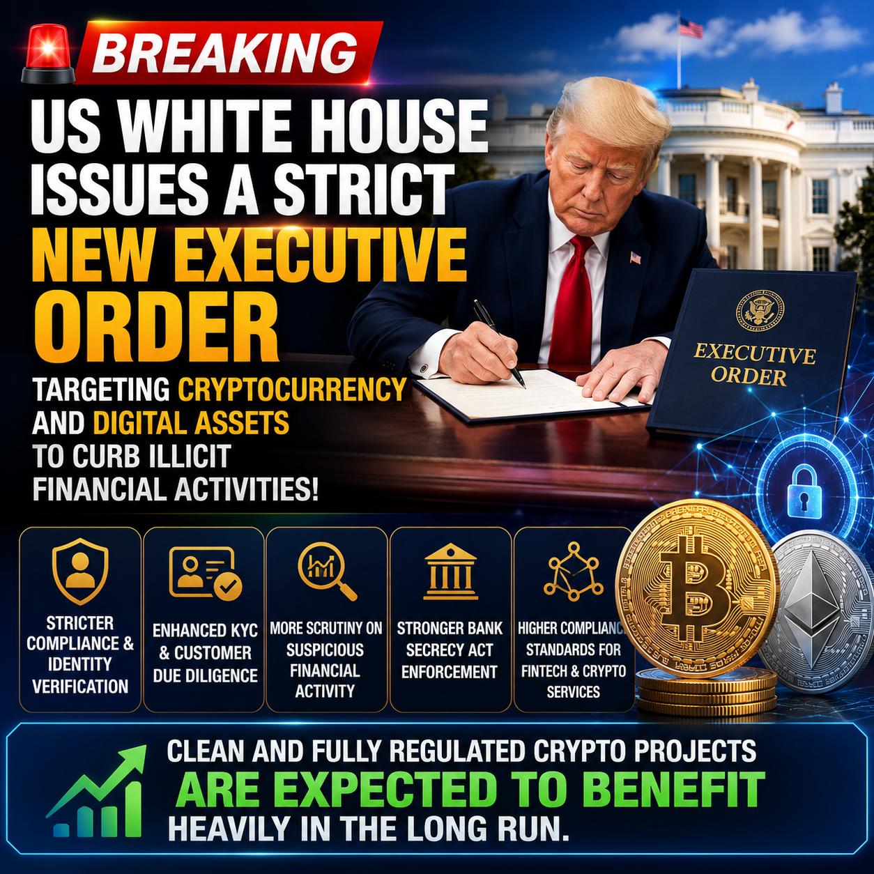 US White House Introduces New Crypto Compliance Order