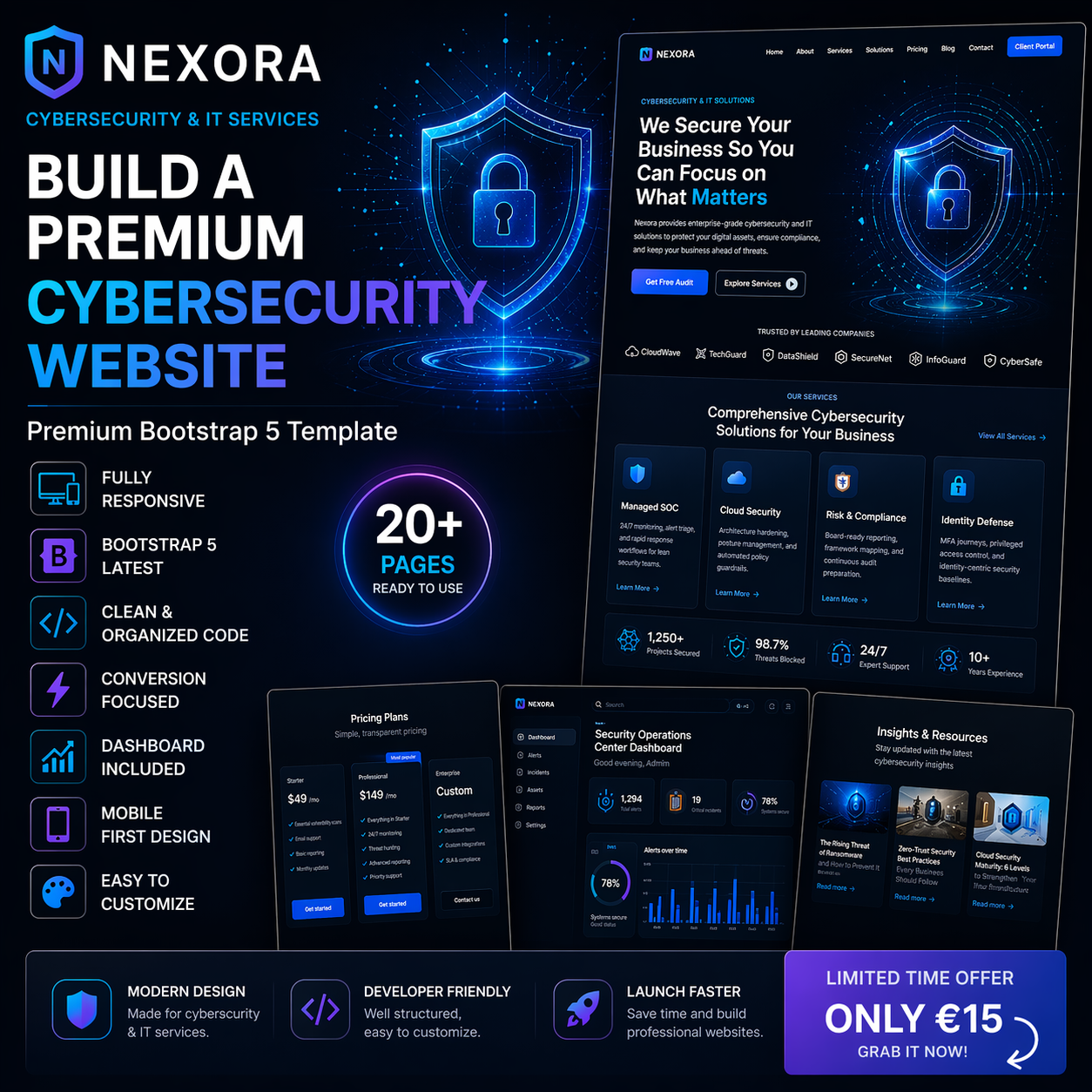 Build a High-End Cybersecurity Website That Instantly Builds Trust