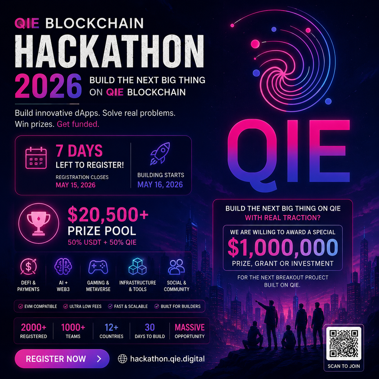 QIE Blockchain Launches Global Hackathon to Find the Next Breakout Web3 Application