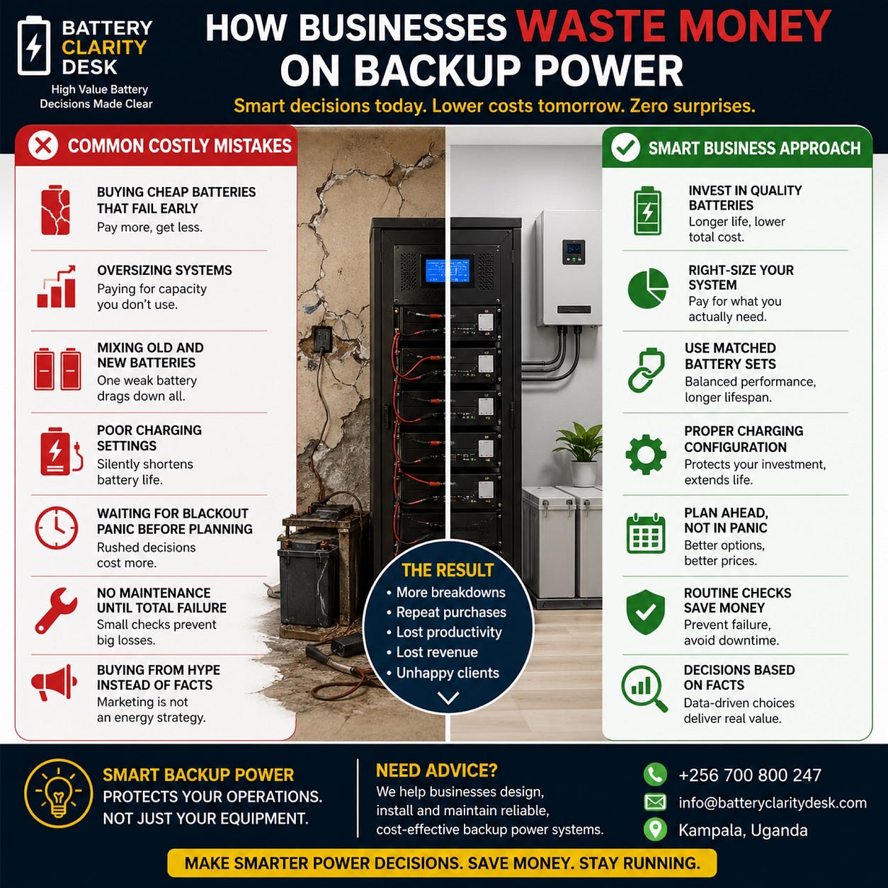 How Businesses Waste Money on Backup Power