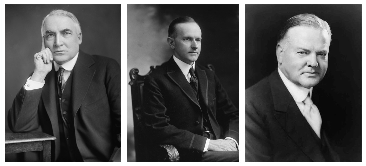 Image result for harding coolidge hoover