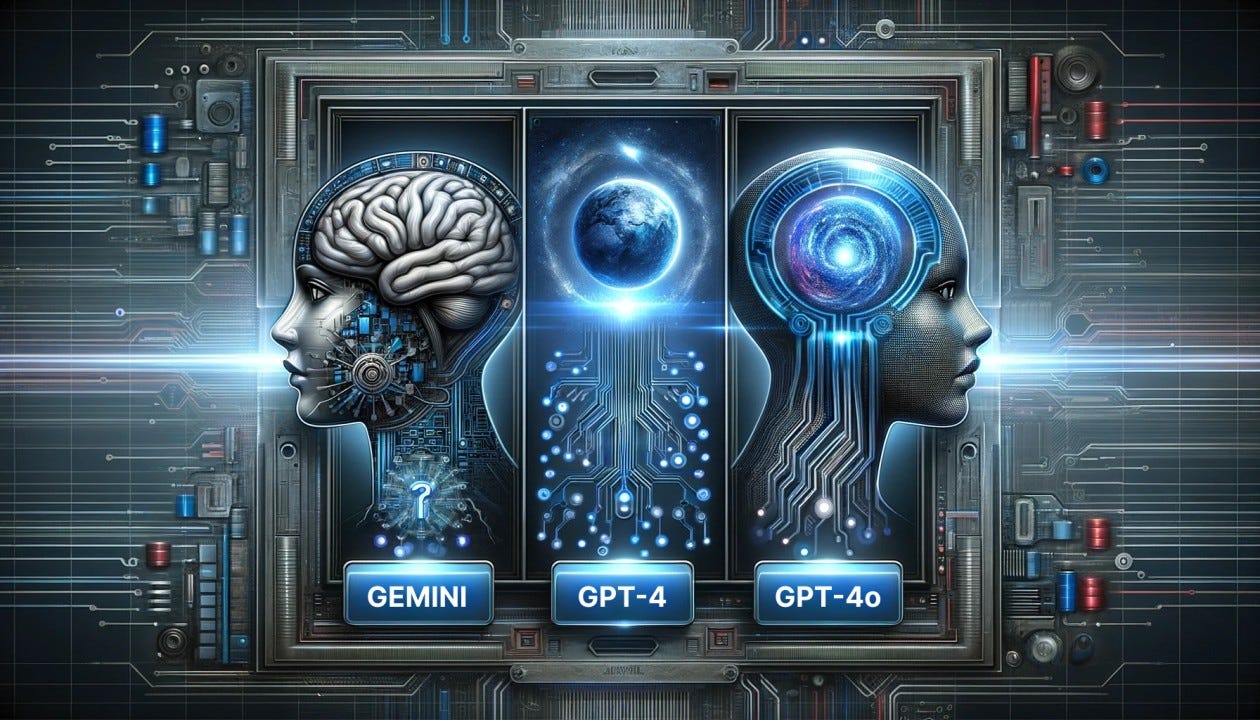 The Good, the Bad, and the AI: A Deep Dive into Gemini, GPT-4, and GPT-4o Comparison