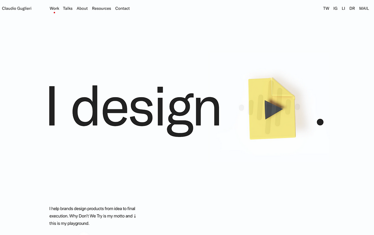 Web Design Portfolio of Claudio Guglieri