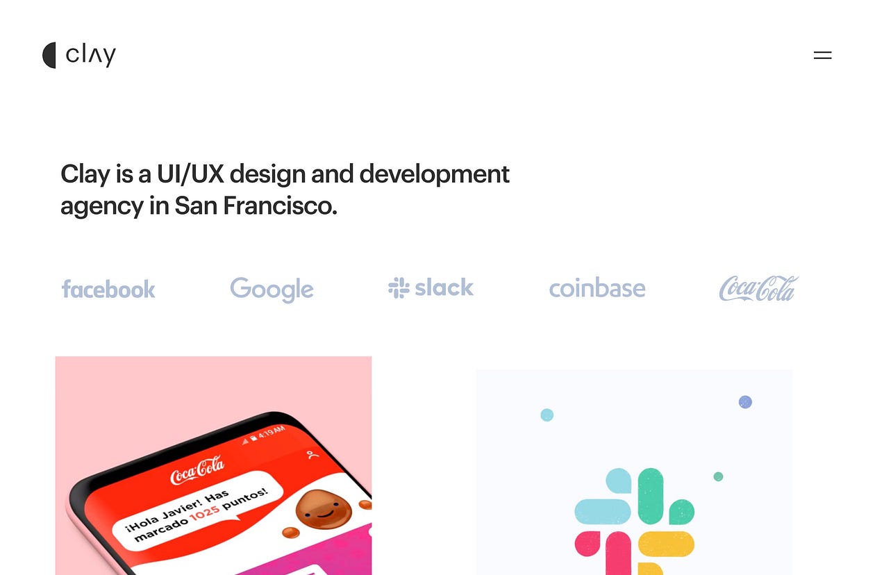 UI UX Design Agency  —  Clay