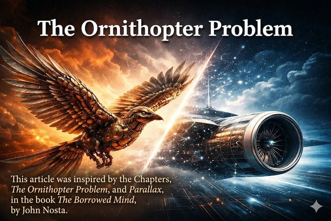 The Ornithopter Problem in AI