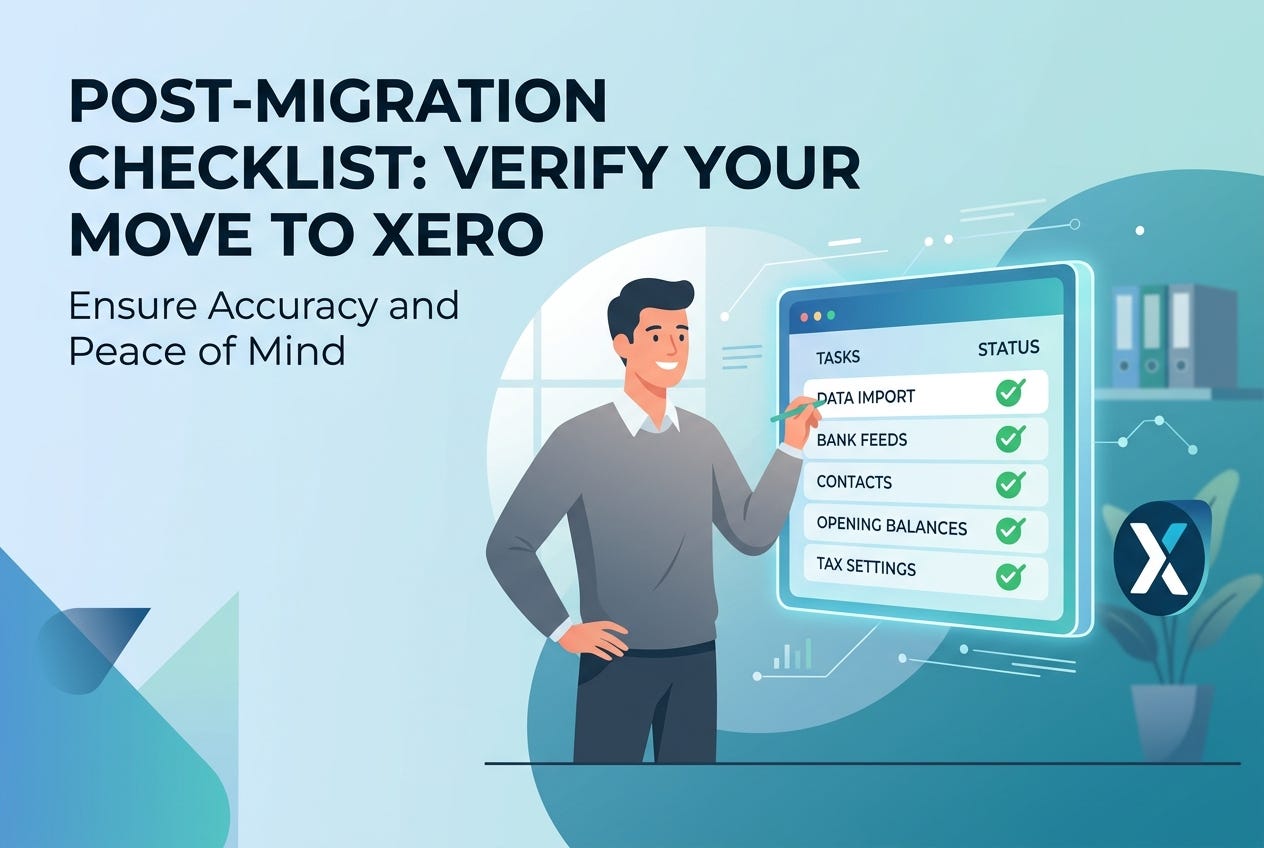 Post-Migration Checklist: What to Verify After Moving to Xero