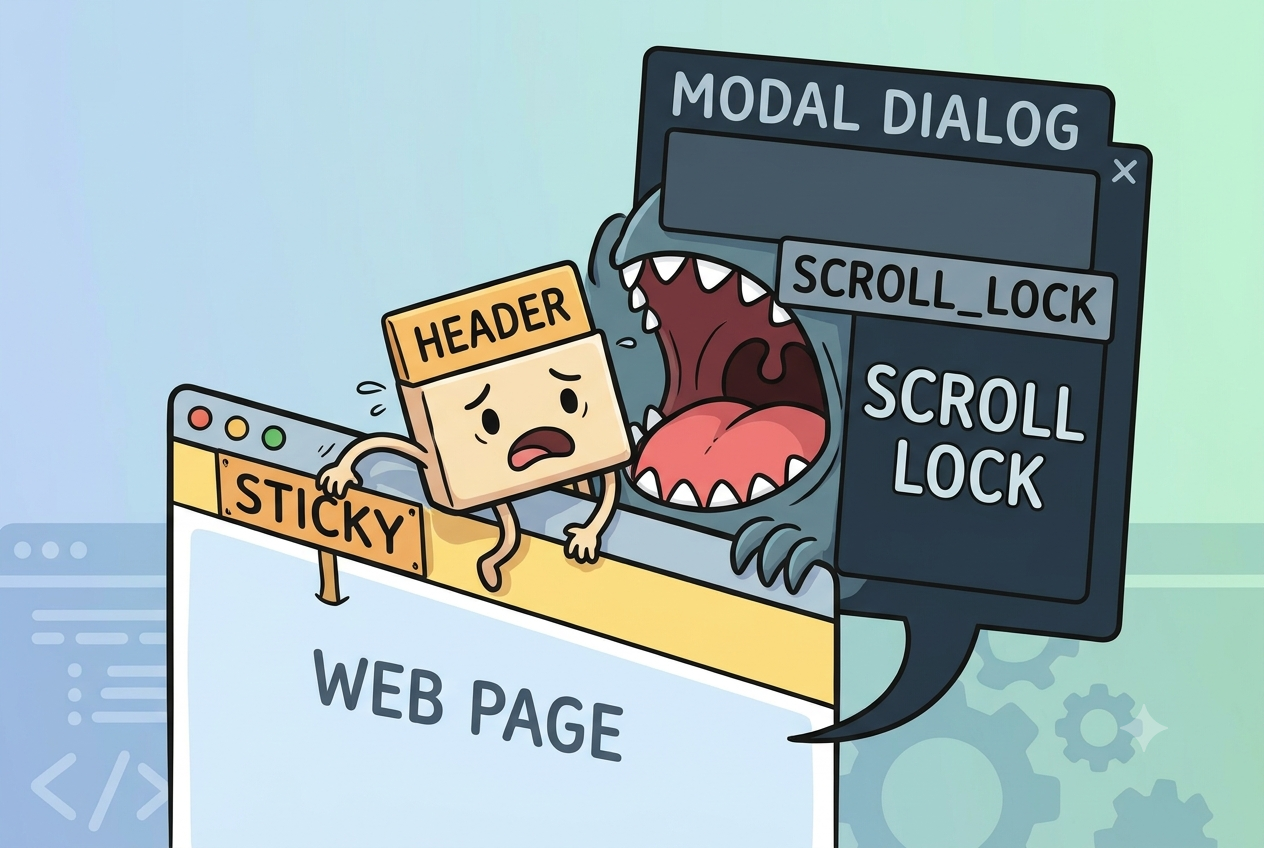 The dialog that ate my sticky header