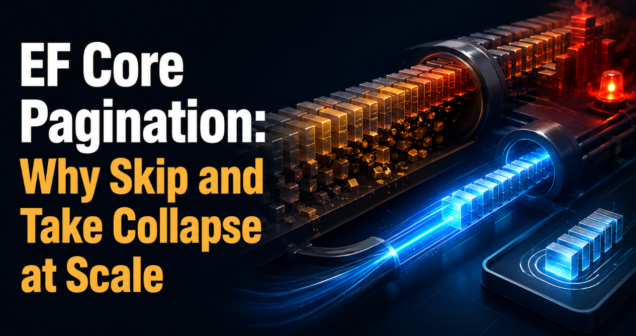 EF Core Pagination: Why Skip and Take Collapse at Scale