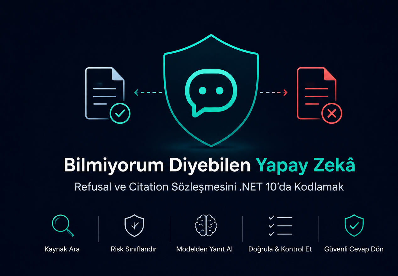 “Bilmiyorum Diyebilen Yapay Zekâ— Refusal ve Citation Sözleşmesini .NET