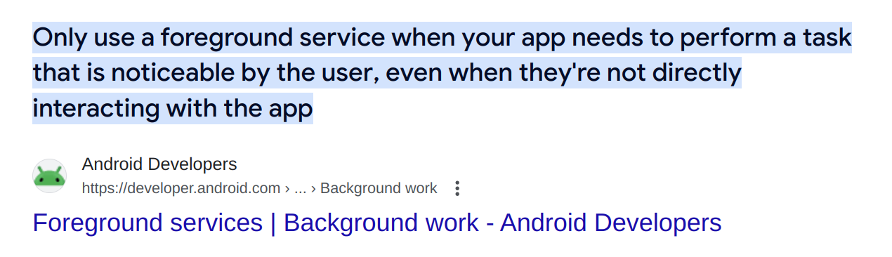 Android 14 foreground service and the bug i found