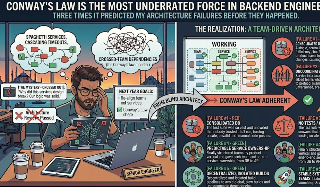 Conway’s Law Is the Most Underrated Force in Backend Engineering.