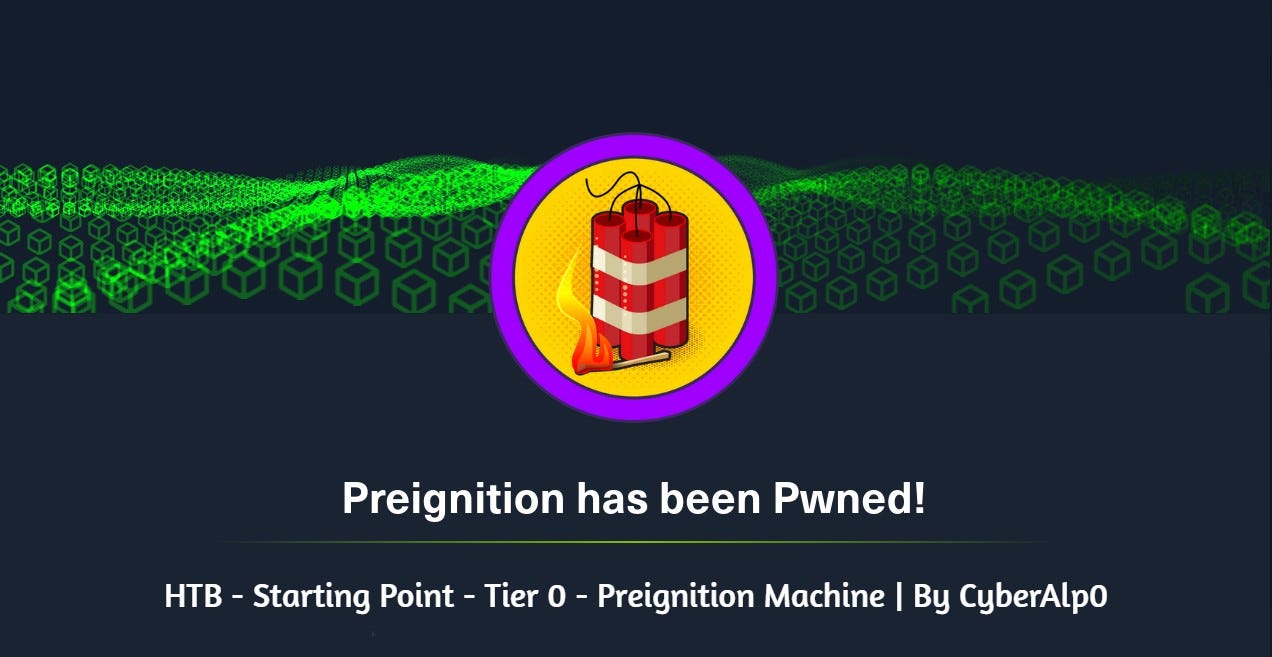 HTB Labs — Tier 0 — “Preignition” Machine Walkthrough | By CyberAlp0