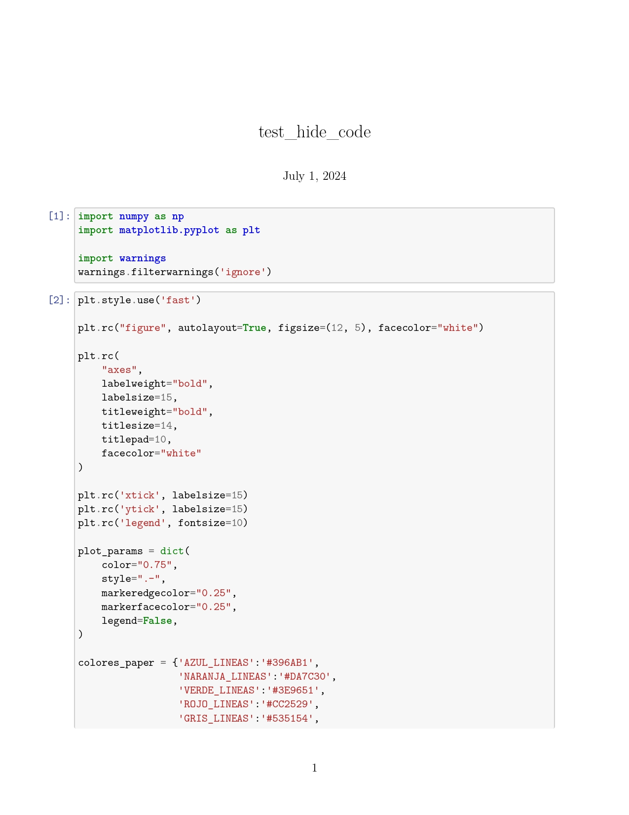 Hide code in a Kaggle Notebook