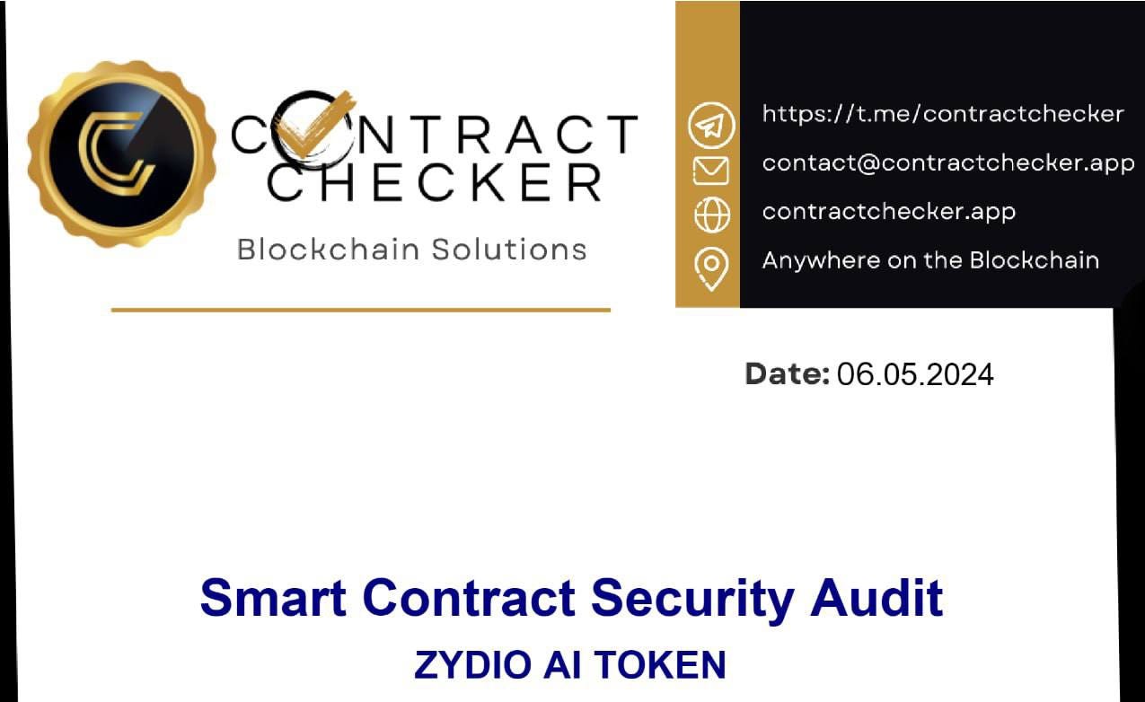 Zydio Ai Has Been Audited