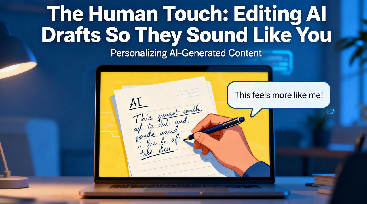 The Human Touch: Editing AI Drafts So They Sound Like You