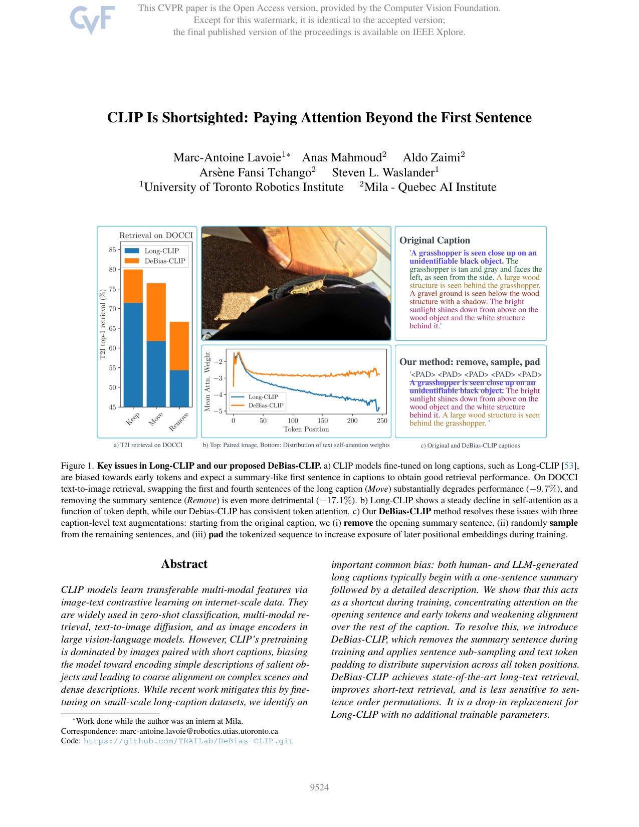 Why CLIP Stops Reading After the First Sentence