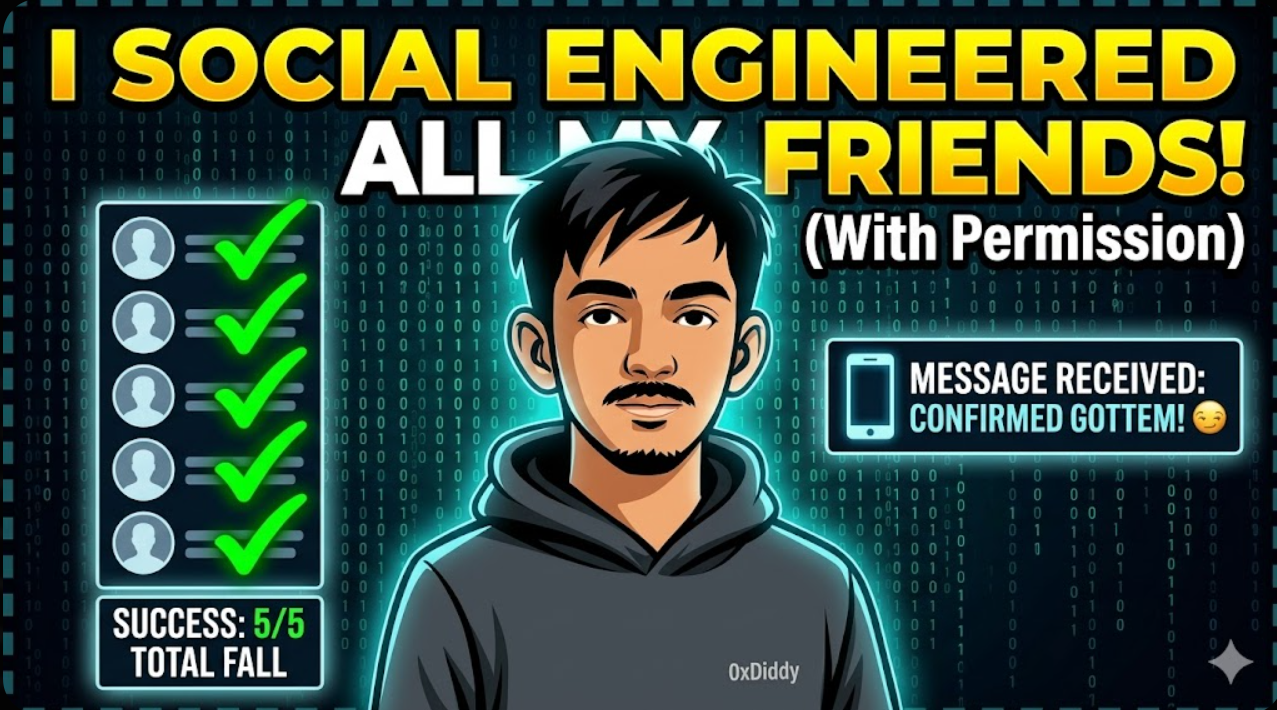 I Tried to Social Engineer My Friends (With Permission) — Every Single One Fell For It
