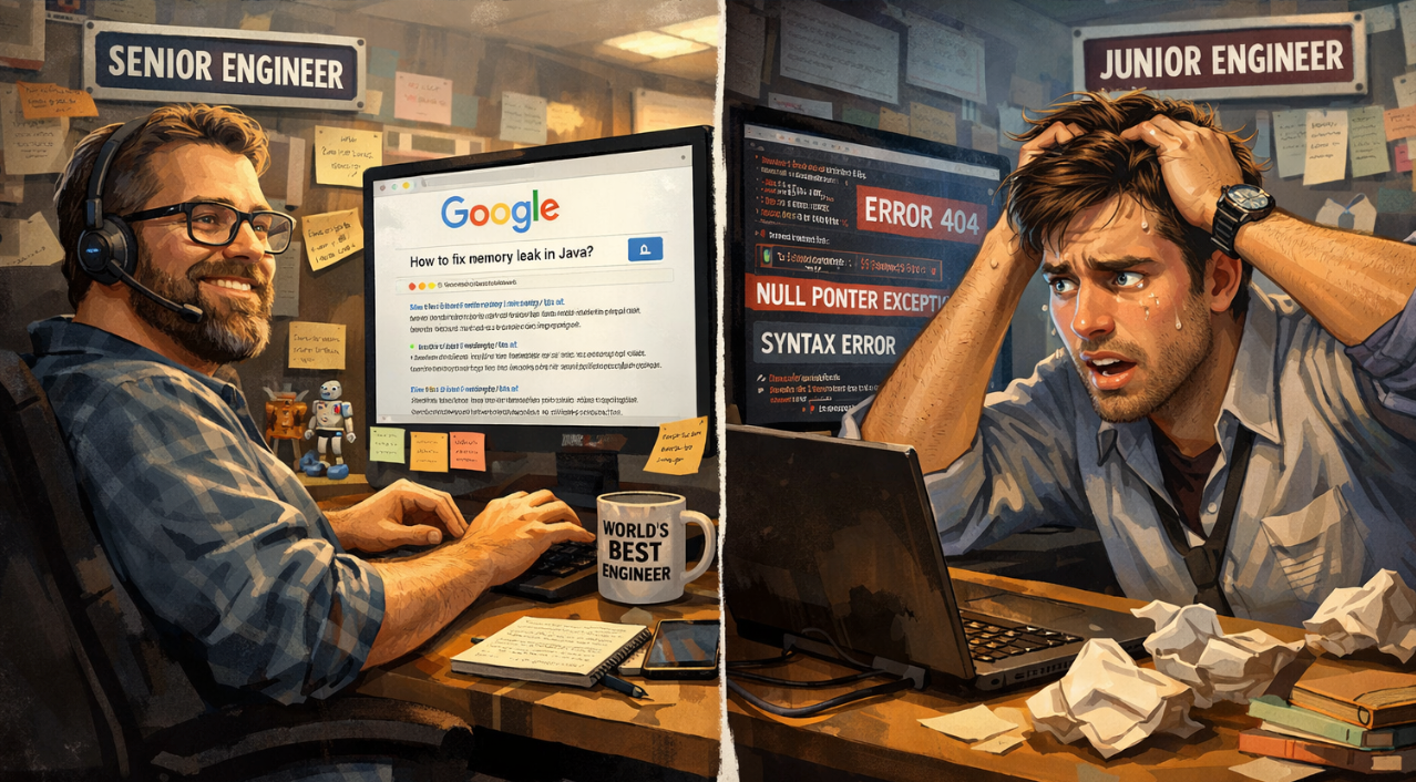 Your Senior Engineers Are Just Googling Shit (And That’s Why They’re Better Than You)