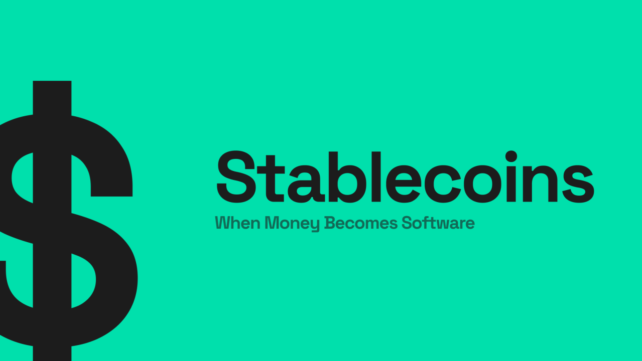 Stablecoins: when money becomes software