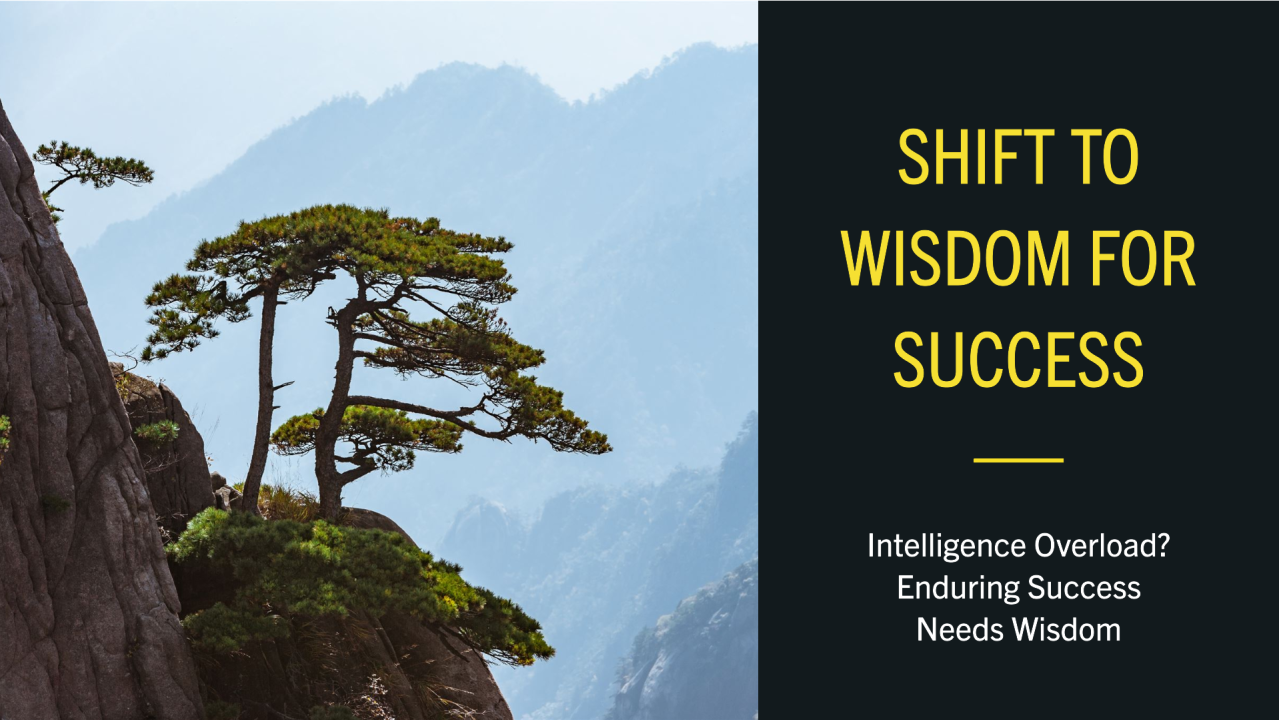 Intelligence Overload? Shift to Wisdom for Enduring Success