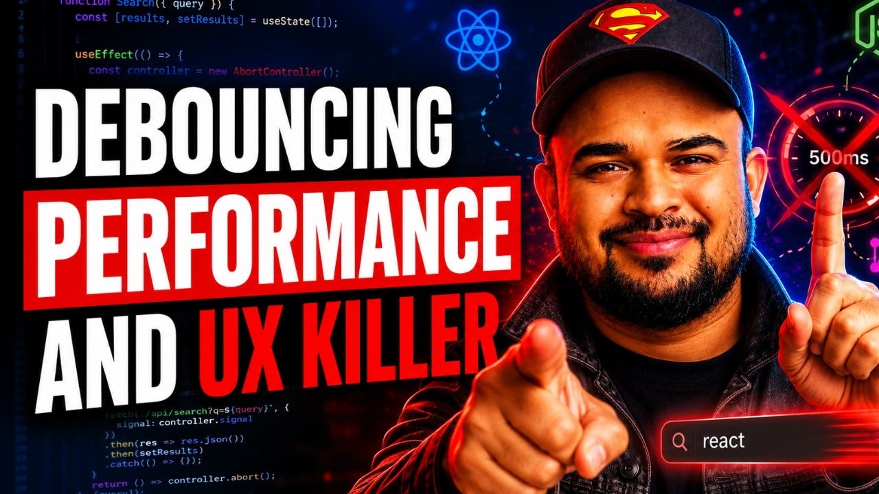 Debouncing Is Not Always a Performance Win — Frontend Master