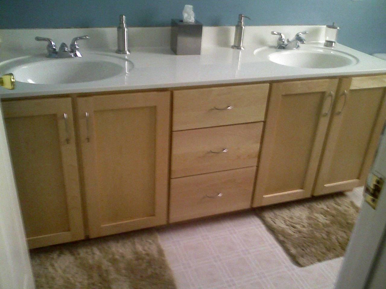 Refacing Bathroom Cabinets Before After Mycoffeepot Org
