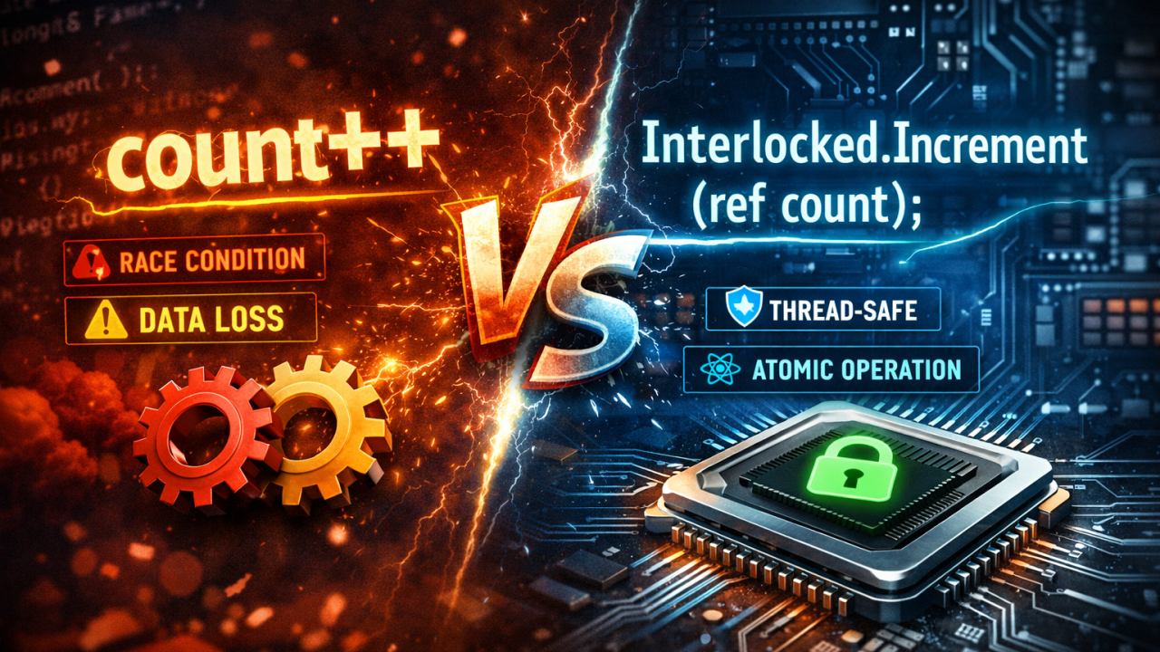 Count++ vs Interlocked.Increment