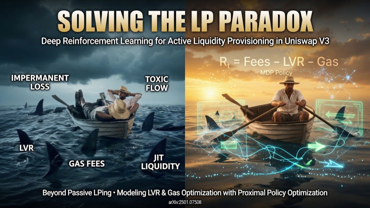 Solving the LP Paradox: Deep Reinforcement Learning for Active Liquidity Provisioning in Uniswap V3