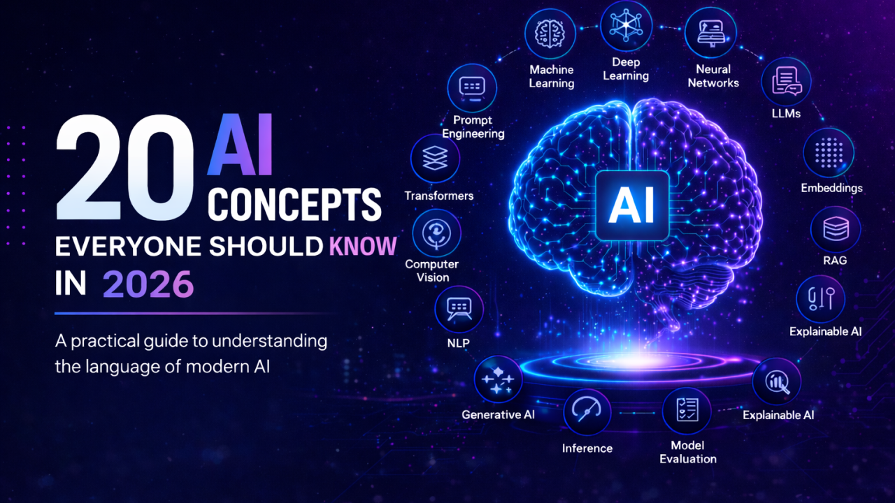 20 AI Concepts Every Professional Should Understand in 2026