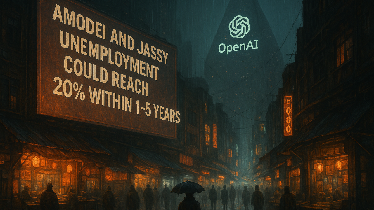The AI Wake-Up Call: Amodei (Anthropic) and Jassy (Amazon) predict unemployment could reach 20%…