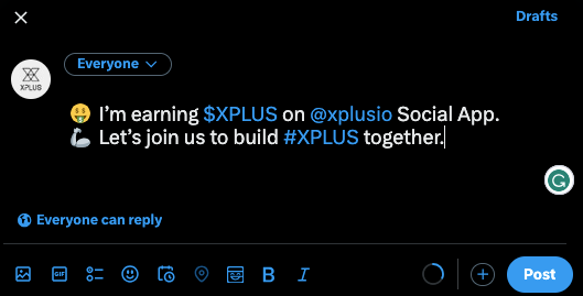 Spread on Twitter(X) to Unlock 5 Milestones. A Social Mining Journey with XPLUS