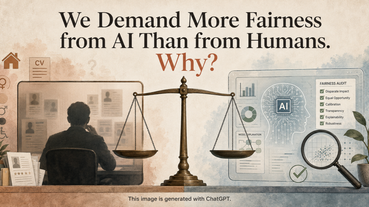 ⚖️ We Demand More Fairness from AI Than from Humans. Why?
