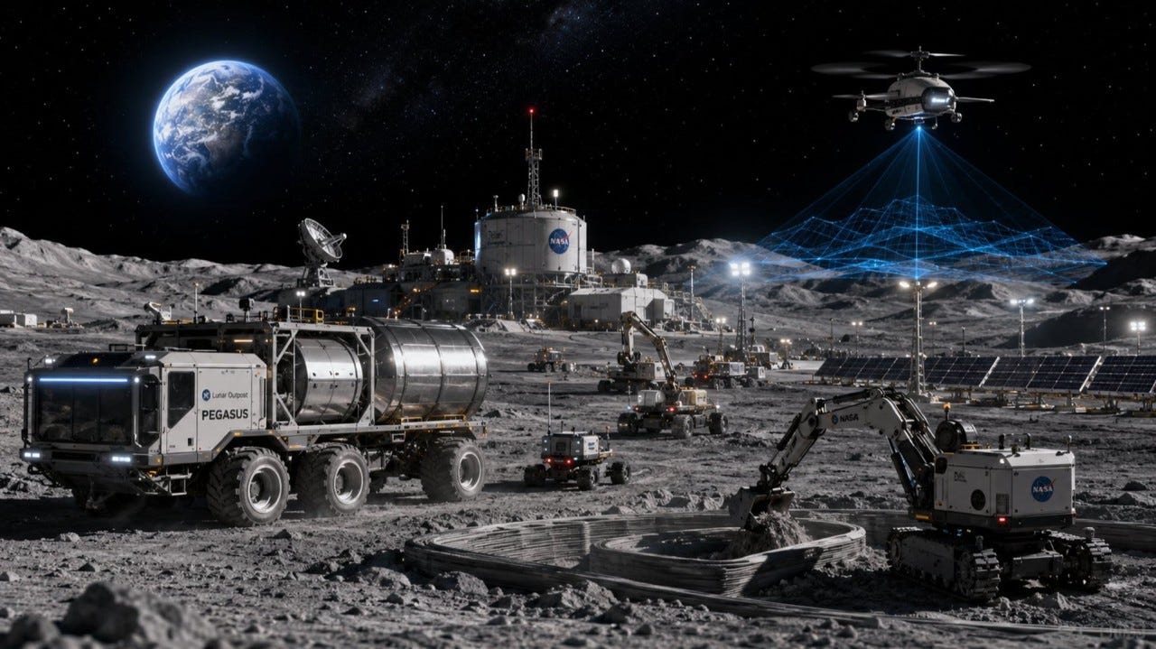 NASA’s Moon Base Era Begins With Autonomous Robots Not Astronauts