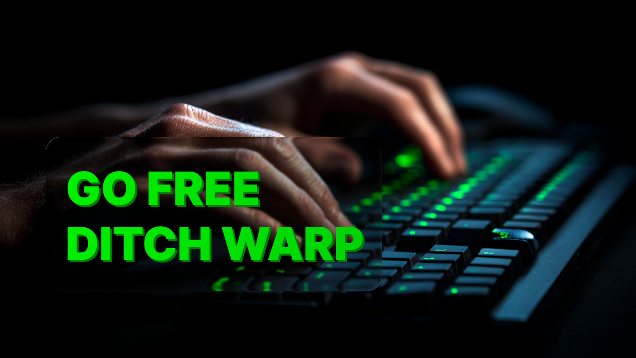I Ditched Warp. My Free zshrc Does 90% of What It Does.