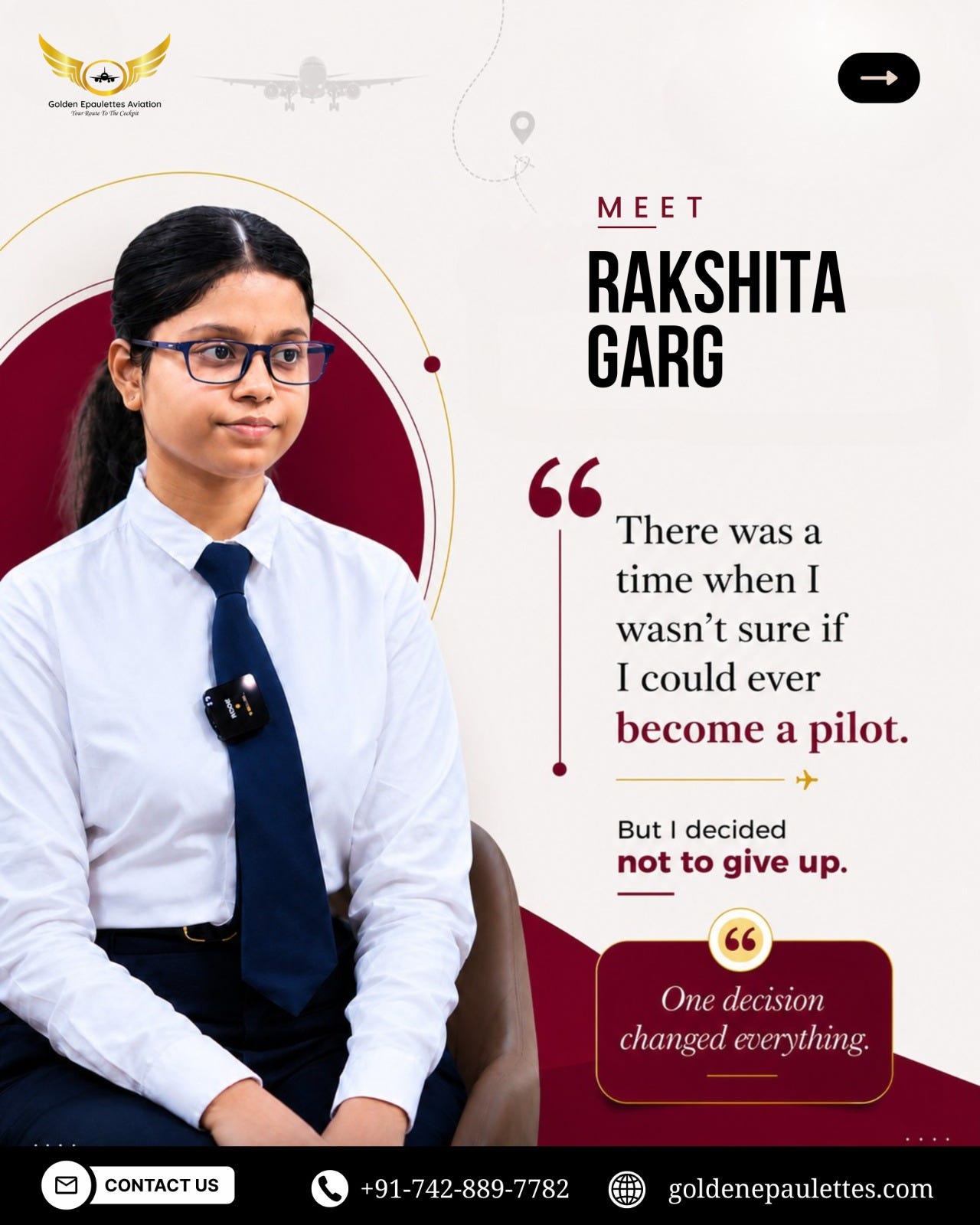 There was a time when I wasn’t sure if I could ever become a pilot… bu