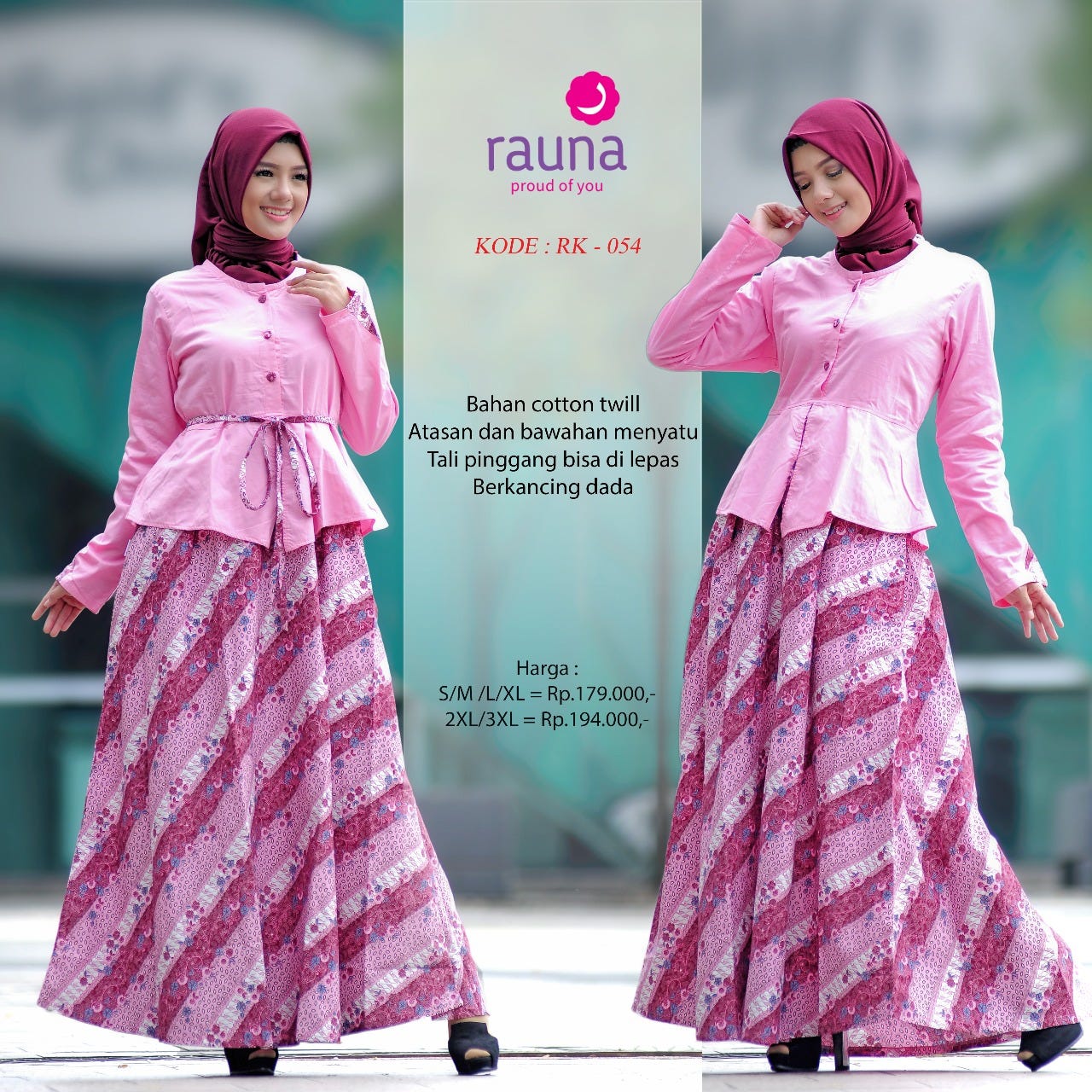  Baju Muslim Atasan Untuk Wanita Gemuk  Labzada Blouse