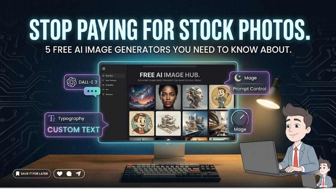 Stop Paying for Stock Photos: 5 Free AI Image Generators You Need to Know About