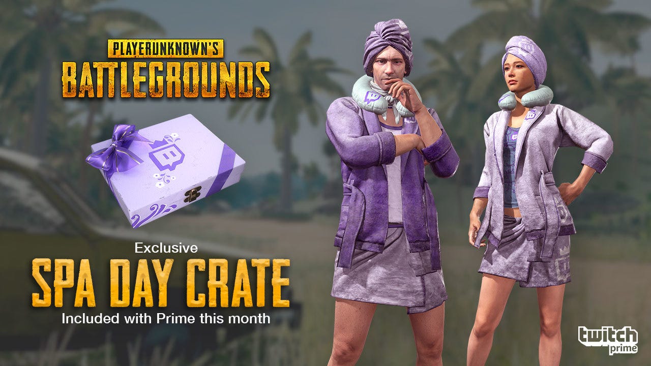 Twitch Prime Members Relax On The Battlegrounds With A Pubg Spa Day - tw!   itch prime members relax on the battlegrounds with a pubg spa day crate!   