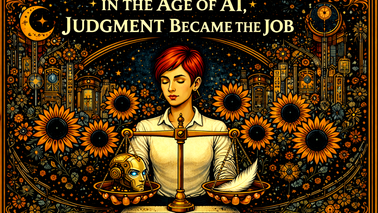In the Age of AI, Judgment Became the Job