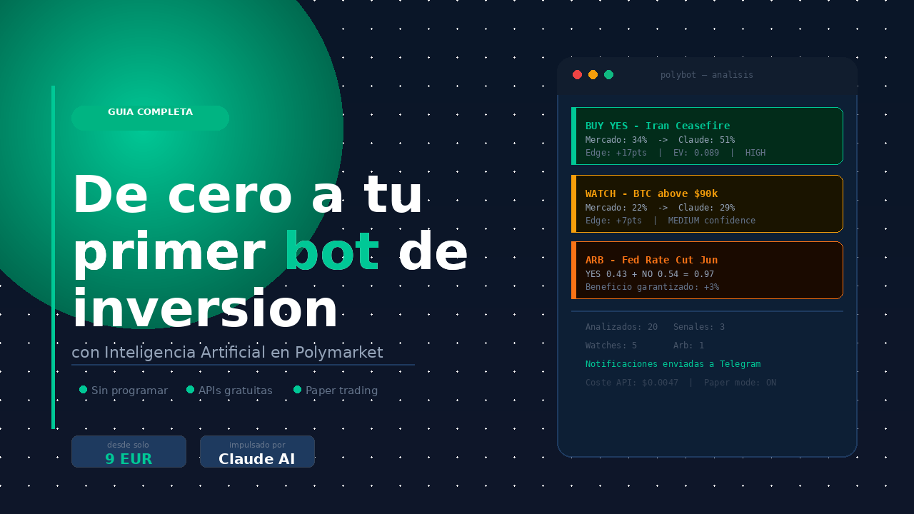 Cómo construí un bot de IA que analiza Polymarket automáticamente — y cómo puedes hacer lo mismo