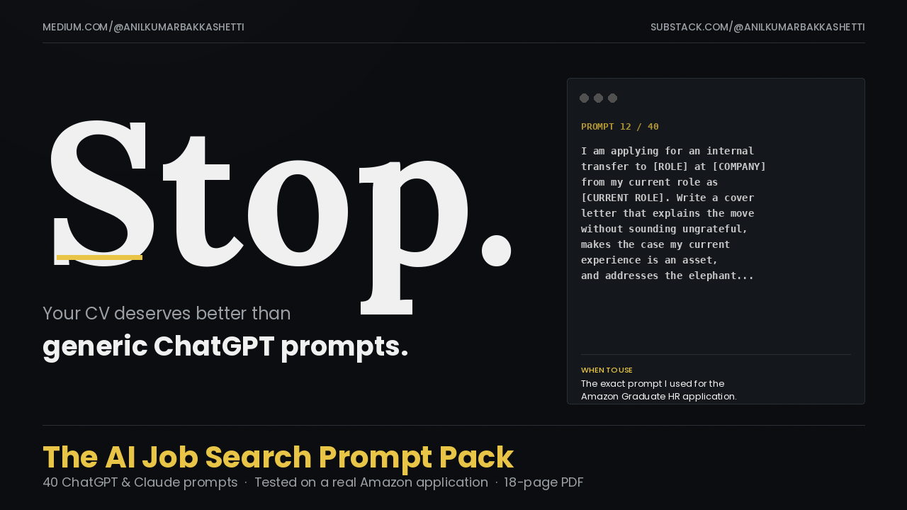 I Rewrote My Internal Amazon Application Using 40 ChatGPT Prompts. Here’s What Actually Worked.